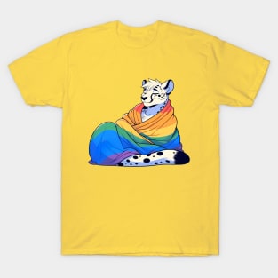 Comfy Womfy Furry Pride Cheetah LGBTQ Rainbow T-Shirt